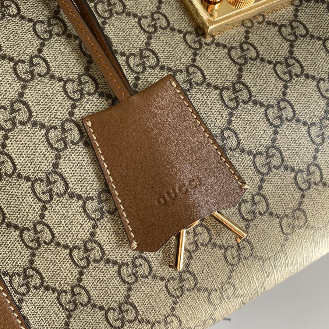 Gucci Padlock Medium GG Shoulder Bag 479197 Brown 